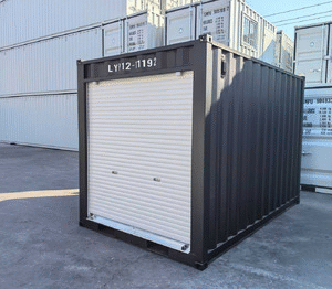 Container 10 pieds avec porte sectionnelle